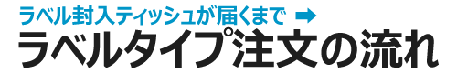 ポケットティッシュラベル封入タイプが届くまで